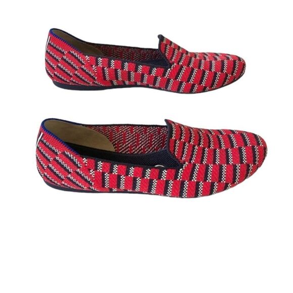 Rothy's The Loafer Cherry Red Mosaic Loafers (Retired) Size 7.5 - Picture 3 of 8